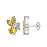 Butterfly Cluster Stud Earrings
