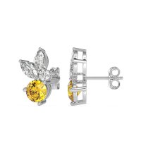 Butterfly Cluster Stud Earrings