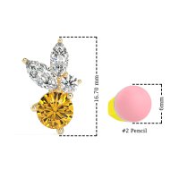 Butterfly Cluster Stud Earrings