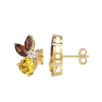 Butterfly Cluster Stud Earrings