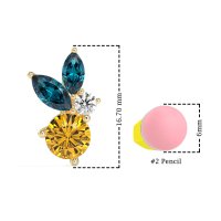 Butterfly Cluster Stud Earrings