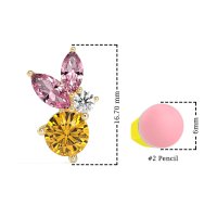 Butterfly Cluster Stud Earrings
