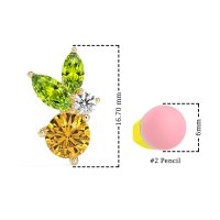Butterfly Cluster Stud Earrings