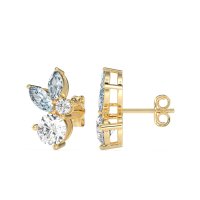 Butterfly Cluster Stud Earrings