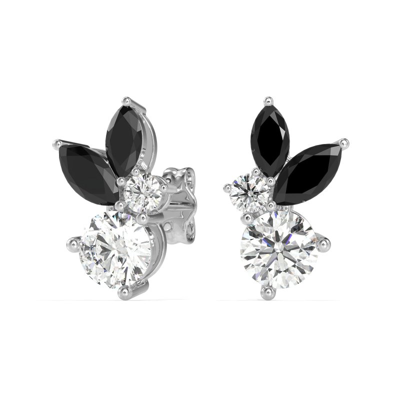 Butterfly Cluster Stud Earrings