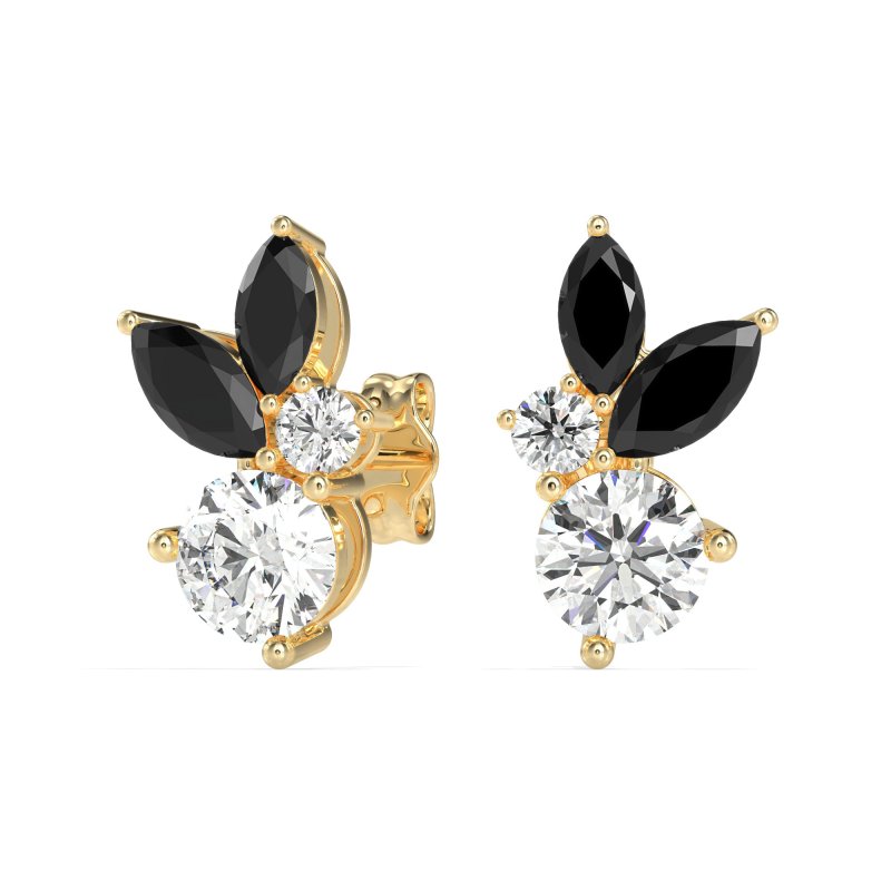Butterfly Cluster Stud Earrings