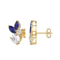 Butterfly Cluster Stud Earrings