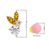 Butterfly Cluster Stud Earrings