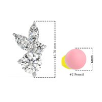 Butterfly Cluster Stud Earrings