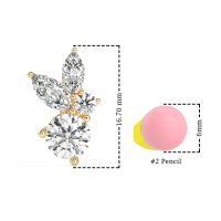 Butterfly Cluster Stud Earrings