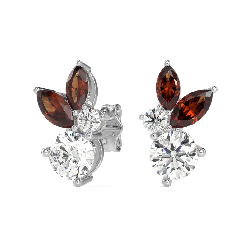 Butterfly Cluster Stud Earrings