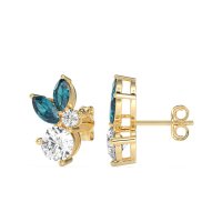 Butterfly Cluster Stud Earrings