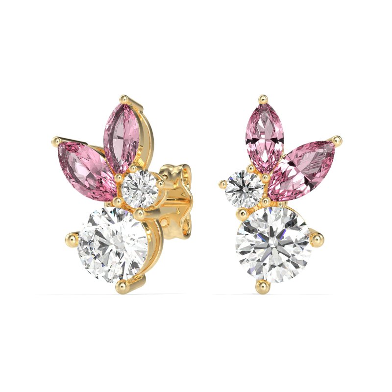 Butterfly Cluster Stud Earrings