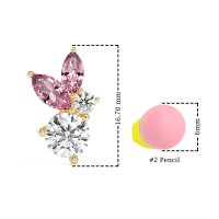 Butterfly Cluster Stud Earrings