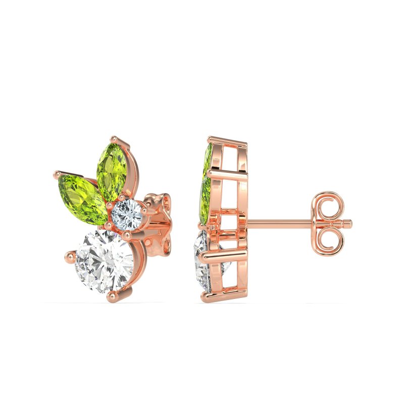 Butterfly Cluster Stud Earrings