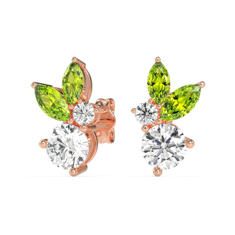 Butterfly Cluster Stud Earrings