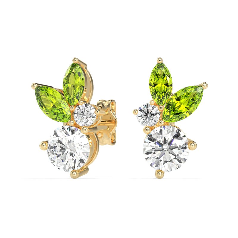 Butterfly Cluster Stud Earrings