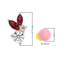 Butterfly Cluster Stud Earrings