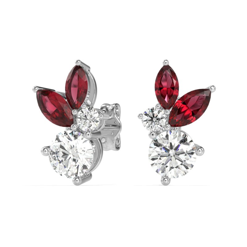 Butterfly Cluster Stud Earrings