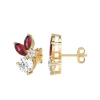 Butterfly Cluster Stud Earrings