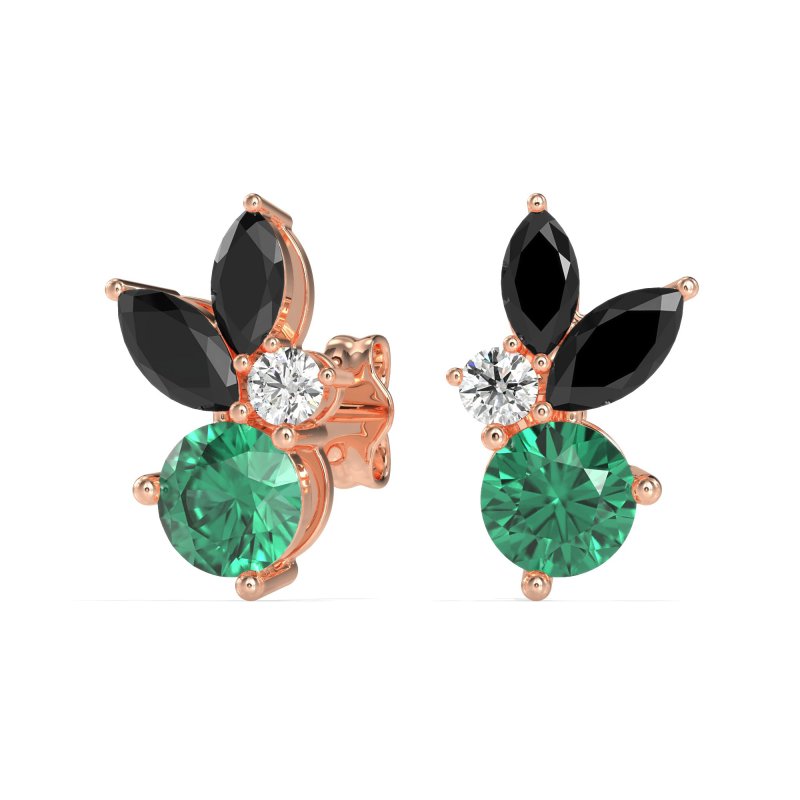 Butterfly Cluster Stud Earrings