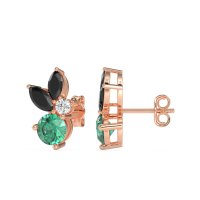 Butterfly Cluster Stud Earrings