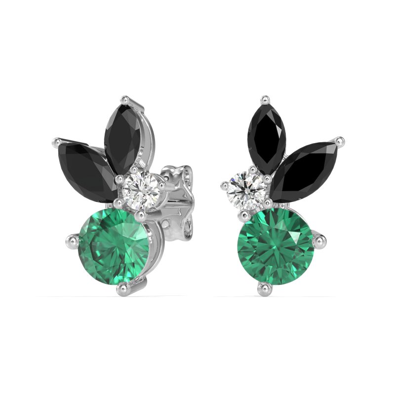 Butterfly Cluster Stud Earrings