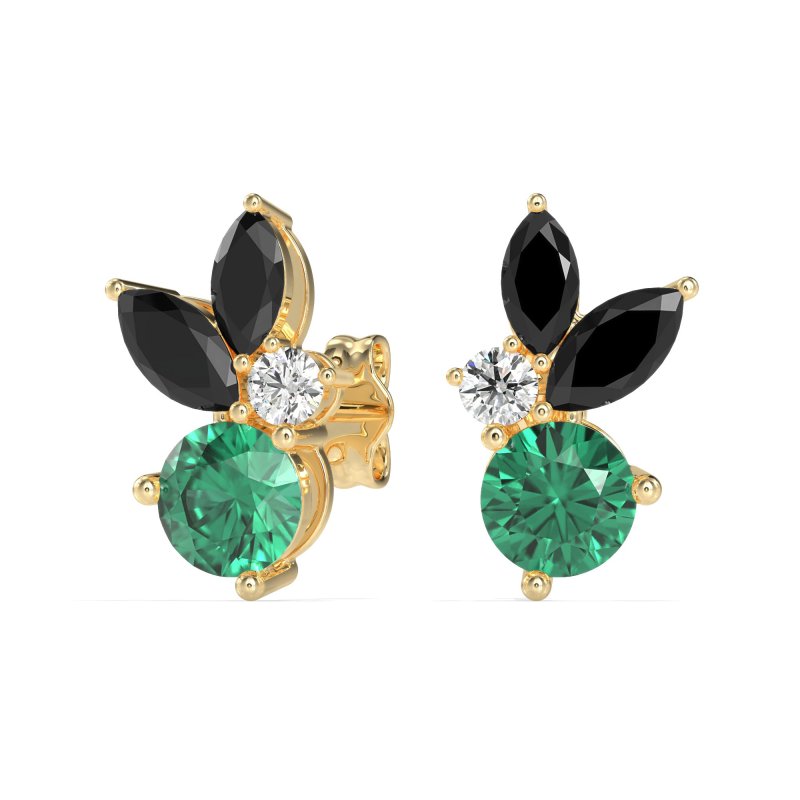 Butterfly Cluster Stud Earrings