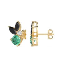 Butterfly Cluster Stud Earrings