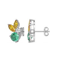 Butterfly Cluster Stud Earrings