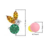 Butterfly Cluster Stud Earrings
