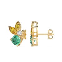 Butterfly Cluster Stud Earrings
