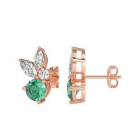 Butterfly Cluster Stud Earrings