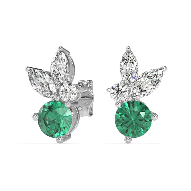 Butterfly Cluster Stud Earrings