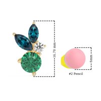 Butterfly Cluster Stud Earrings