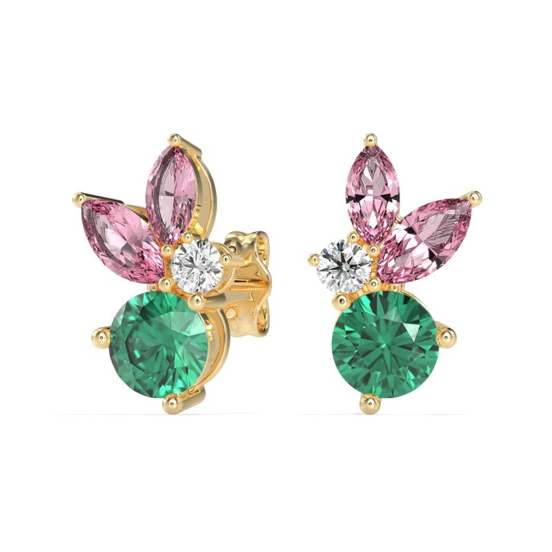 Butterfly Cluster Stud Earrings