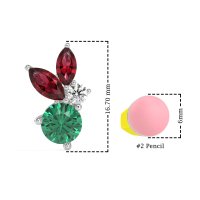 Butterfly Cluster Stud Earrings