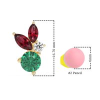 Butterfly Cluster Stud Earrings