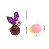 Butterfly Cluster Stud Earrings