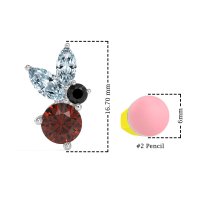 Butterfly Cluster Stud Earrings