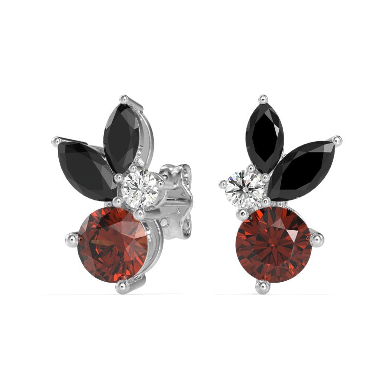 Butterfly Cluster Stud Earrings