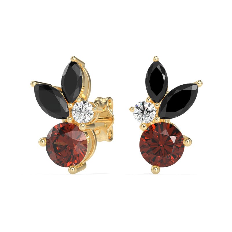 Butterfly Cluster Stud Earrings