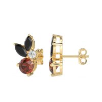 Butterfly Cluster Stud Earrings