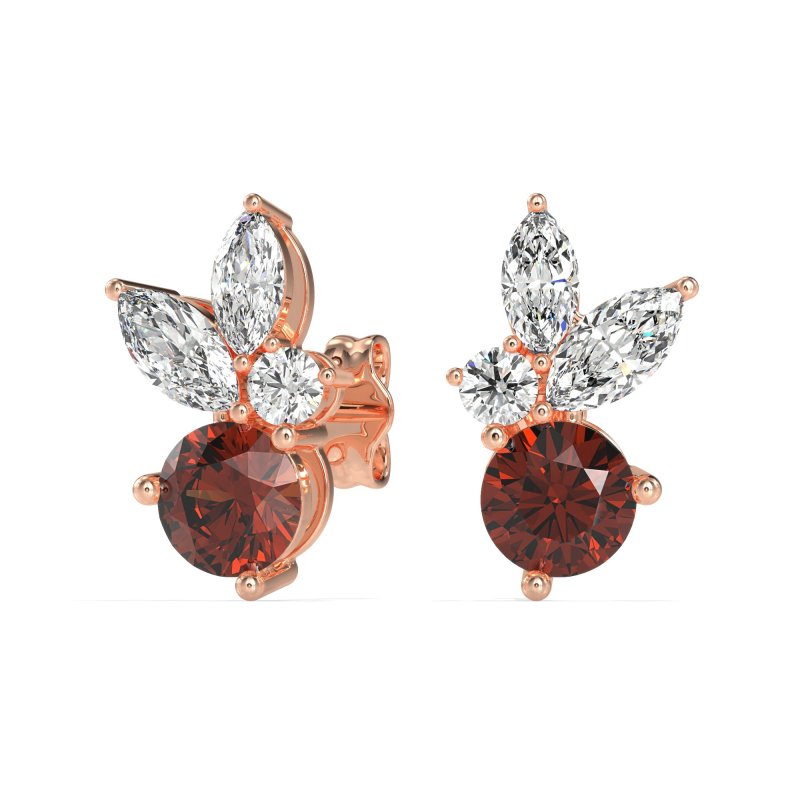 Butterfly Cluster Stud Earrings