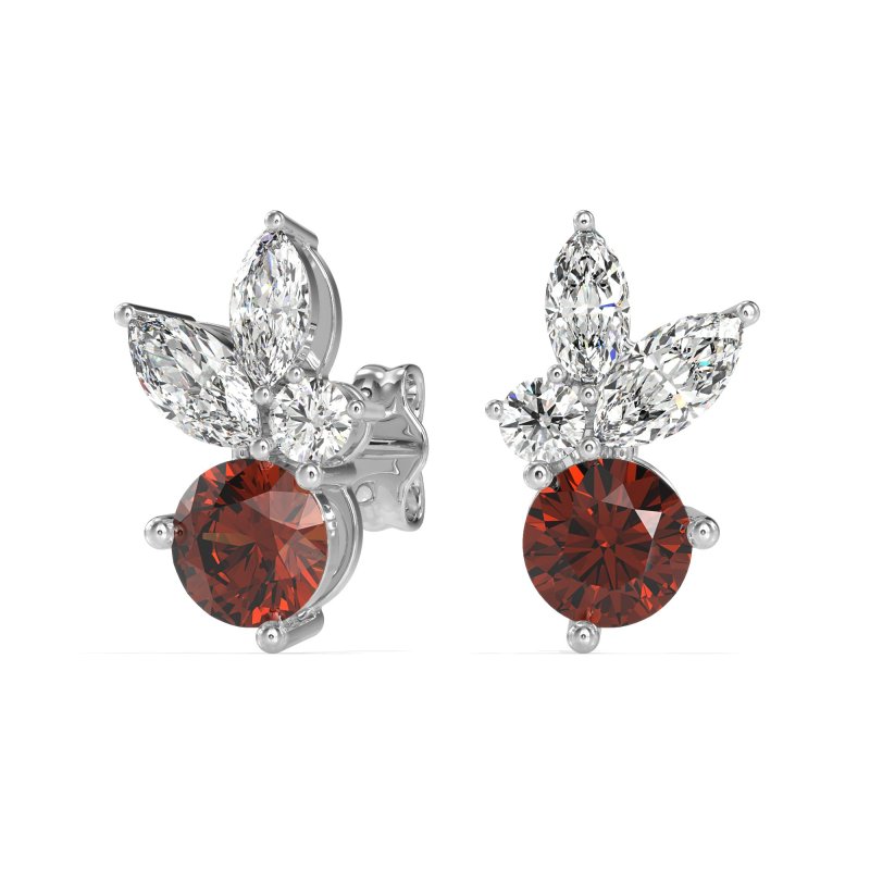 Butterfly Cluster Stud Earrings