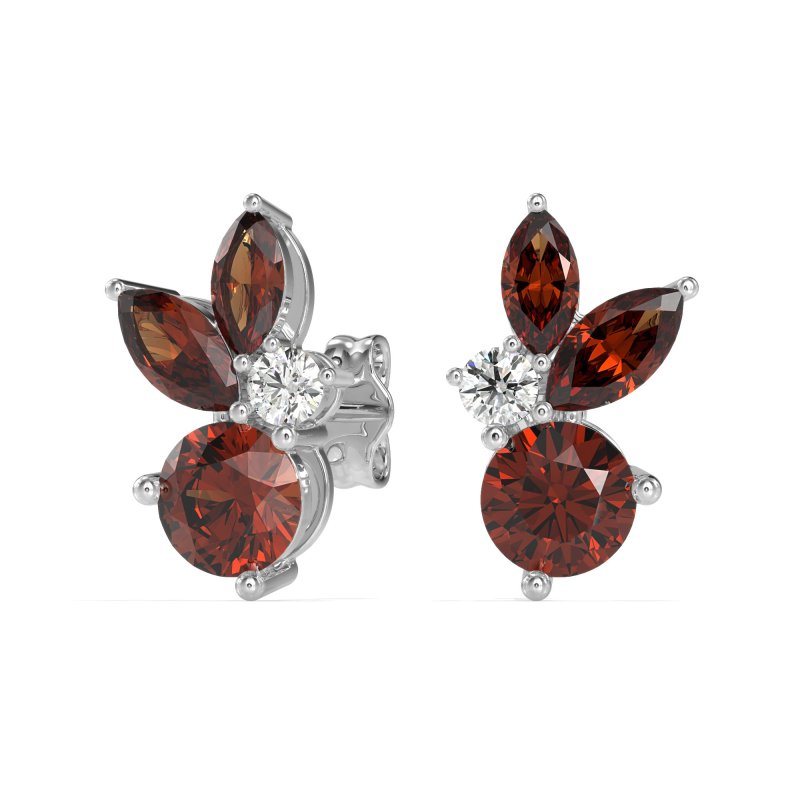 Butterfly Cluster Stud Earrings