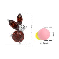 Butterfly Cluster Stud Earrings