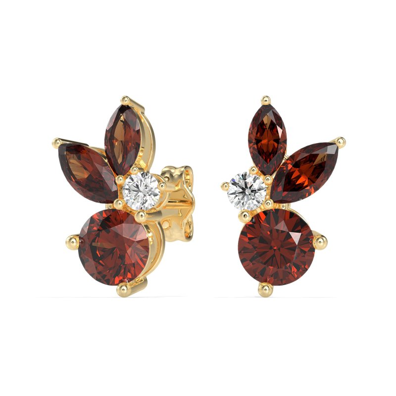 Butterfly Cluster Stud Earrings