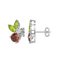 Butterfly Cluster Stud Earrings
