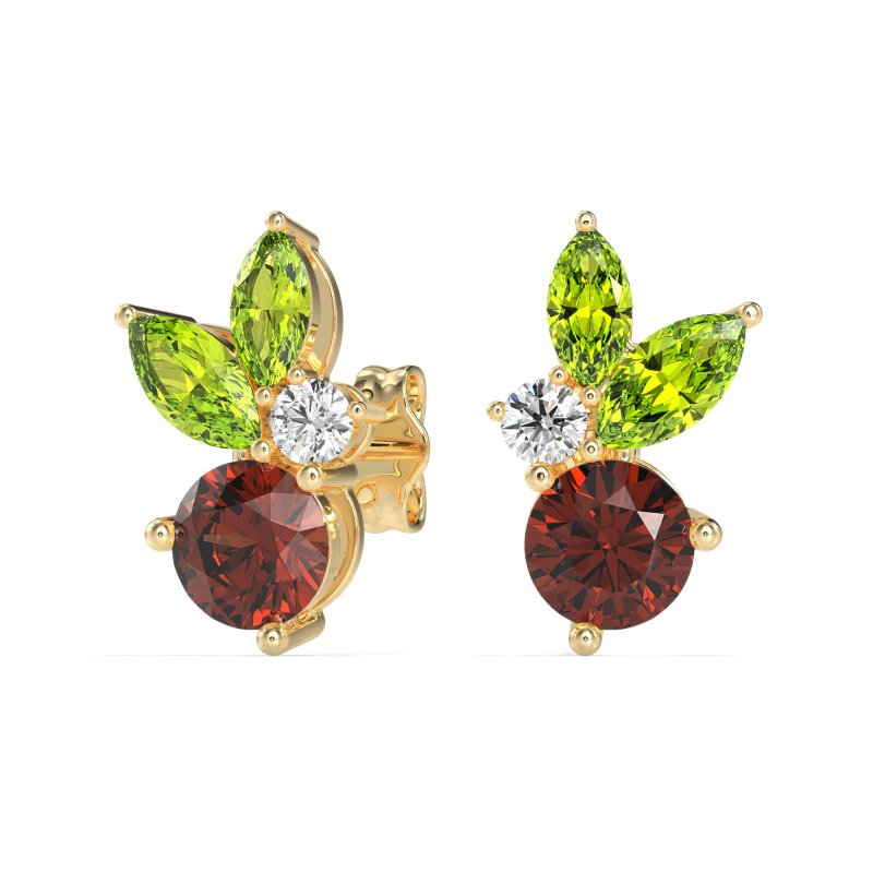 Butterfly Cluster Stud Earrings